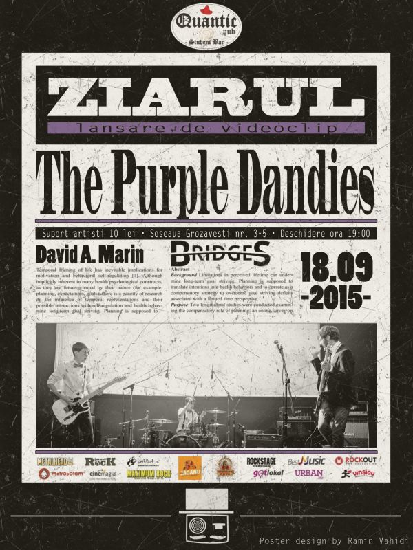 The Purple Dandies lanseaza videoclipul piesei „Ziarul”